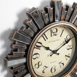 Часы настенные интерьерные «Лучики Солнца», дискретный ход, d=30 см, от батарейки 1хАА