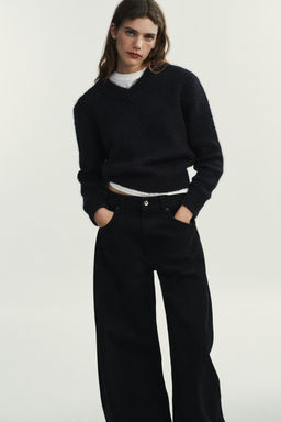TRF OVERSIZE MID-WAIST JEANS - Zara фото 11