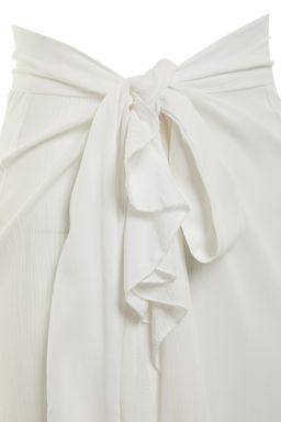 TRENDYOLMILLA Ekru Maxi Dokuma Volanl? Plaj Etegi TBESS19WV0004  фото 13