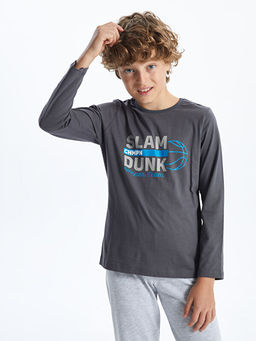 Bisiklet Yaka Erkek ?ocuk Pijama Tak?m?