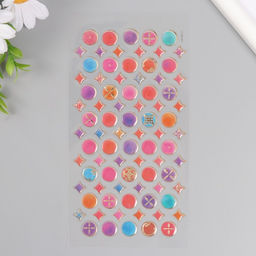 Цена за 2 шт. Наклейки для творчества пластик «Восточные мелочи», 9.3×20.4 см