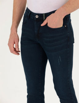 Koyu Lacivert Slim Fit Jean Pantolon - Pierre cardin фото 5