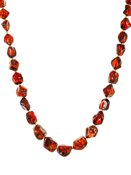 Бусы из натурального янтаря Леденцы вишнёвые