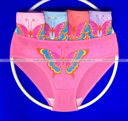 Цена за 10 шт. Подростковые трусы для девочек COOL KID арт. 2530 (2528) 2XL (8-9 лет) - For you фото 7