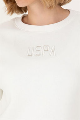 Женский свитшот цвета экрю с круглым вырезом Неожиданная скидка в корзине - U.s. polo assn фото 2