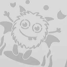 Цена за 3 шт. Трафарет пластик «Инопланетянин», 15×15 см