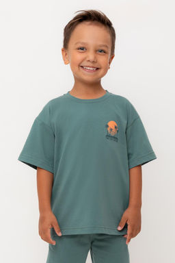 КР 302732-1/темный малахит к556 фуфайка (футболка) для мал - Crockid фото 2