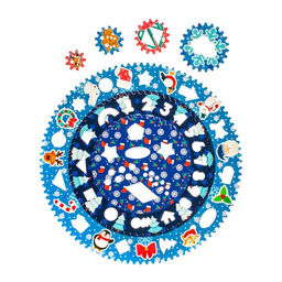 Спирограф WoodLand Toys «Новогоднее настроение»