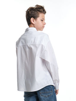 Рубашка для мальчика 22-7619 голубой - Mini maxi фото 9