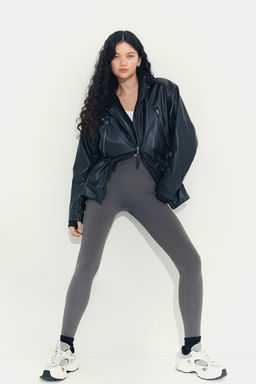 Seamless Shaping Sports leggings in DryMove - H&m фото 2