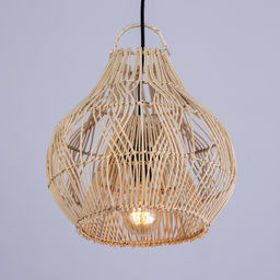 Светильник потолочный из ротанга «Робби», 1×120 Вт, Е27, 30×30×30 см
