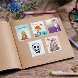 Наклейки детские бумажные «Для девочек», 11×15.5 см, 5 листов