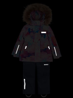 Костюм 7з1224 кофе/орхидея - Nikastyle фото 39