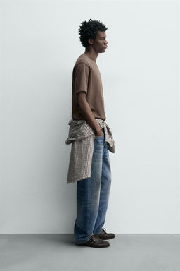 CAMISETA BORDADO S?NDWICH / Marr?n claro - Zara фото 4