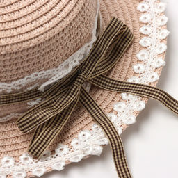 Шляпа для девочки MINAKU «Леди», розовая, размер 52