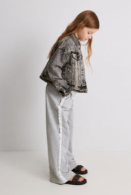 Куртка джинсовая детская для девочек Khadija черный - Acoola фото 3