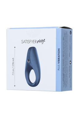 Эрекционное кольцо на пенис Satisfyer Rocket Ring, силикон, синий 7,5 см.