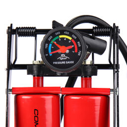 Насос ножной с манометром COMIRON FUJIN 2, стальной корпус, два поршня 55*110мм., вес 1,2 кг. /уп 10/ - Галеонтрейд фото 18