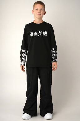 Детский лонгслив с двойным рукавом Happyfox - Happy fox фото 2