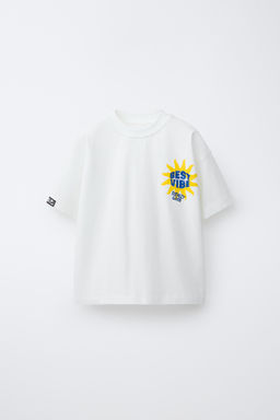 CAMSETA ESTAMPADO SURFER / Blanco