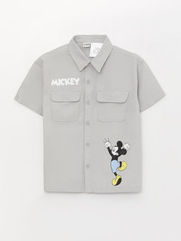 Rahat Kal?p Mickey Mouse Bask?l? Erkek ?ocuk G?mlek
