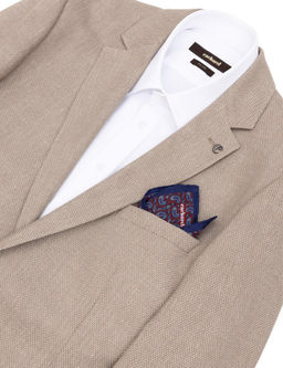 Коричневый шелковый платок