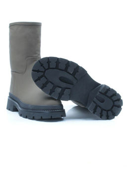 04-C188M Ботинки зимние женские (натуральная кожа (нубук) натуральный мех)