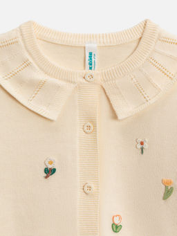 ACOOLA / Кардиган детский для девочек Jojo бежевый  фото 5