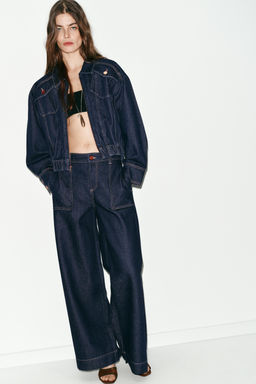 Z1975 DENIM BOMBER JACKET - Zara фото 19
