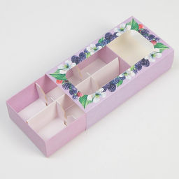 Цена за 5 шт. Коробка для конфет и кейк-попсов, кондитерская упаковка «Ягодный рай», 10 х 20 х 5 см