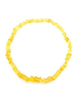 Детские бусы из натурального янтаря Мелкие медовые чипсы - Амберхолл фото 3