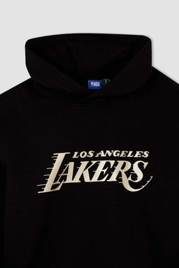 DeFactoFit Толстовка комфортного кроя с капюшоном NBA Los Angeles Lakers  фото 8