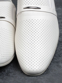 C202-1 WHITE Полуботинки мужские (натуральная кожа)