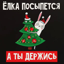 Цена за 2 шт. Коробка подарочная новогодняя складная «Держись», 16 х 23 х 7.5 см
