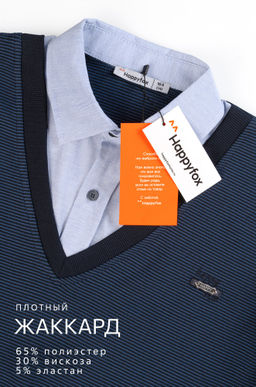 Джемпер-рубашка для мальчика Happyfox