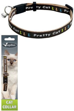 ВИА Ошейник для кошек "Китти" 10мм-21-33см, коричневый (Adjustable cat collar, 10 mm x 21 - 33 cm, Kitty cat, colour brown) 270112 270112 270112