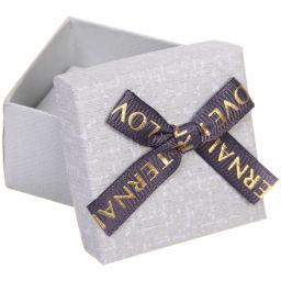 Цена за 12 шт. Коробка подарочная "Настроение" 5*5*3,5 см, Пепельный