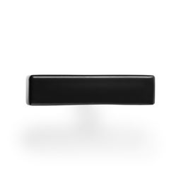 Цена за 2 шт. Ручка-кнопка CAPPIO SQUARE RSC008, нержавеющая сталь, цвет черный