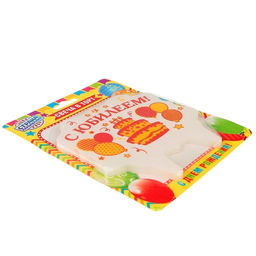 Свеча для торта С Юбилеем. Шары и торт, 8 см - Страна карнавалия фото 4