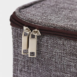 Короб для хранения на молнии LaDо́m «Рон», 32×25×11 см, серый