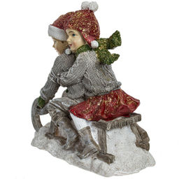 Фигурка декоративная "Девочка/Мальчик", L13,5 W7,5 H14,5 см