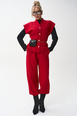 Жилет Джолин (красный) - Эльза фото 19