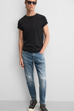RIPPED SKINNY FIT JEANS - Zara фото 15