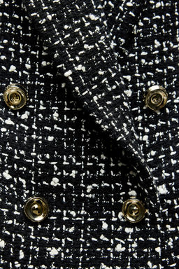 TEXTURED DOUBLE-BREASTED BLAZER - Zara фото 8