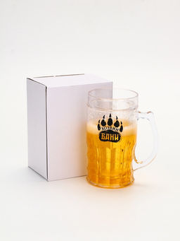 Пивная кружка охлаждающая «Хозяин бани», 420 мл, двойные стенки