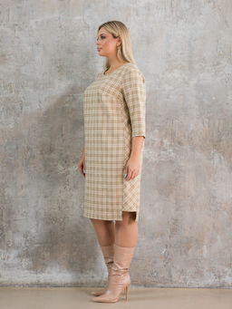 Платье 1356 голубая клетка - Novita фото 13