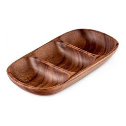 Блюдо сервировочное Walmer Organic, 31х16 см, цвет темное дерево