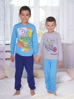 CRB wear/CAK 5391 Пижама для мальчика, серый меланж/Ex.Cherubino фото 2