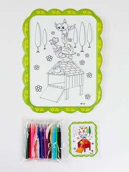 Набор для творчества: создание игрушки и раскраска «Веселая курочка»