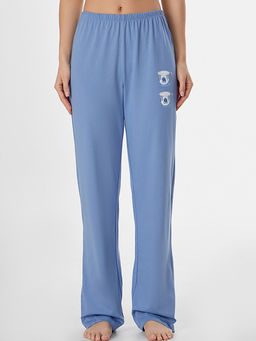 Комплект домашний женский синий с надписью